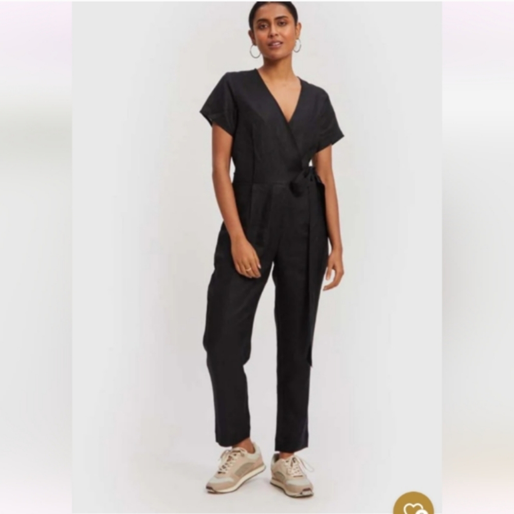Reistor Cropped Wrap hemp Jumpsuit